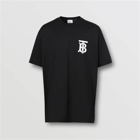 burberry monogram motif t-shirt|Burberry black t shirt.